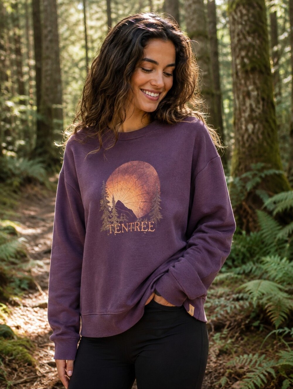 💜 Tentree Plum Graphic Sweatshirt